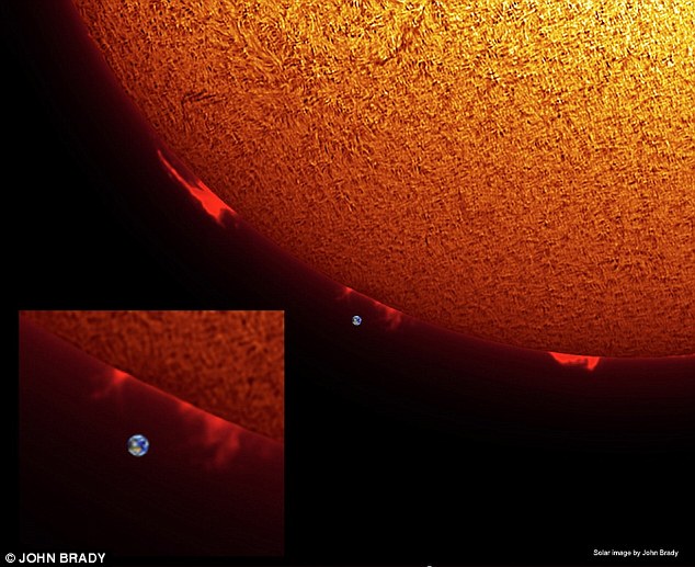 Zemlja u odnosu na Sunce - zaista je mala. Foto: John Brady