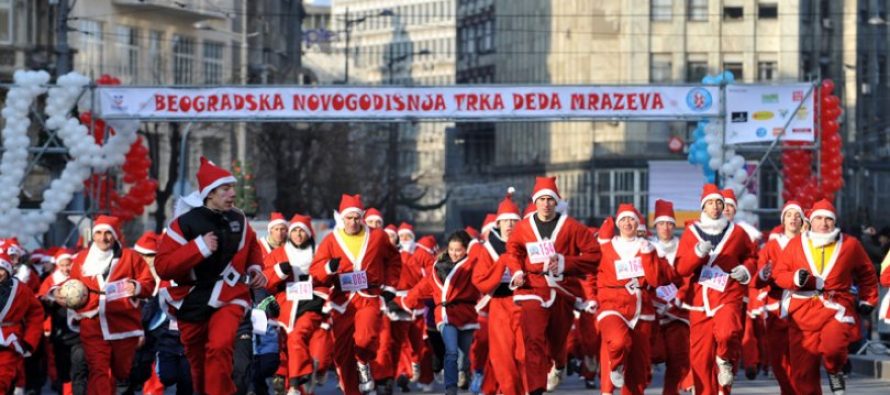 Humanitarna trka Deda Mrazeva u Beogradu