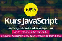 DaFED: Otvorene prijave za kurs JavaScript
