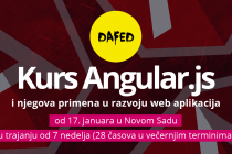 DaFED pokreće kurs Uvod u Angular.js u Novom Sadu – Prijave otvorene