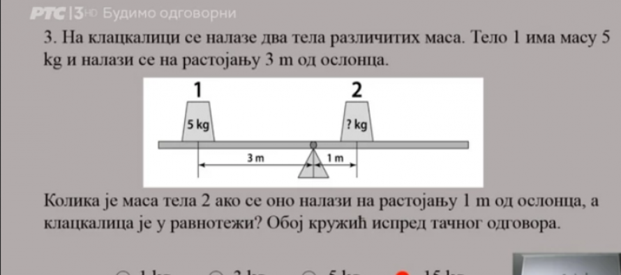 Rezultati probnog testa – KOMBINOVANI TEST