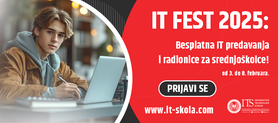 IT FEST 2025: Besplatna IT predavanja i radionice za srednjoškolce!