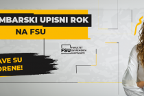 Septembarski upisni rok na FSU – prijave otvorene!