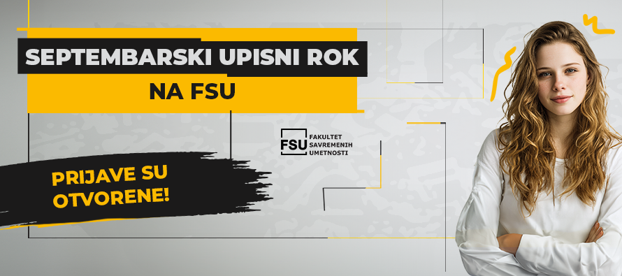 Septembarski upisni rok na FSU – prijave otvorene!