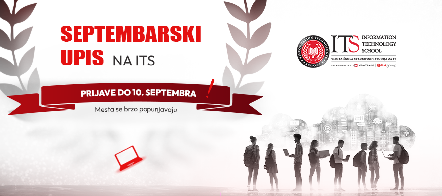Septembarski upis na ITS: Mesta se brzo popunjavaju – prijave do 10. septembra