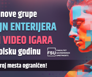 Otvorene nove grupe za Dizajn enterijera i Dizajn video igara za ovu školsku godinu — upis u toku broj mesta ograničen!