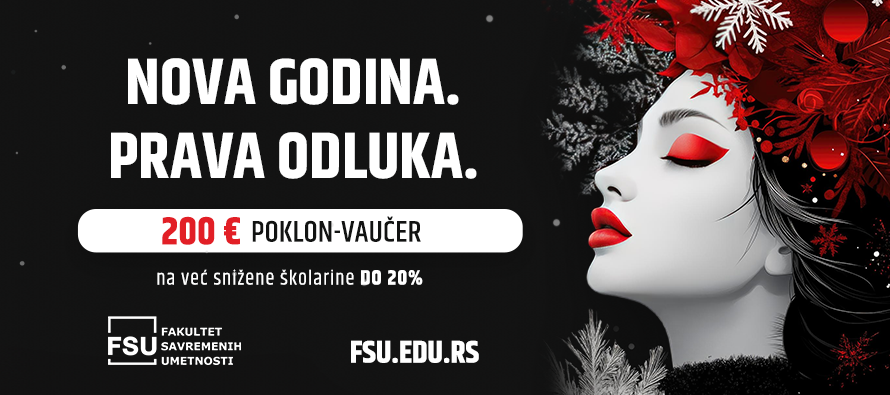 Započnite novu godinu pravom odlukom: Ulaganje u obrazovanje na FSU uz poklon od 200 evra i već snižene cene do 20%!