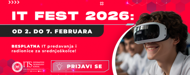 IT FEST 2026: Besplatna IT predavanja i radionice za srednjoškolce!
