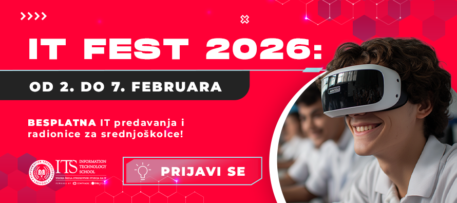 IT FEST 2026: Besplatna IT predavanja i radionice za srednjoškolce!
