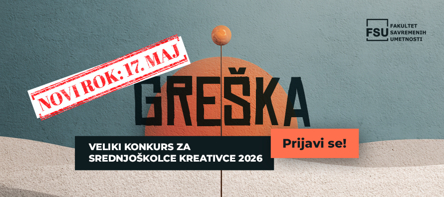 Produžen rok za FSU umetnički konkurs „Greška” – radovi se šalju do 17. maja