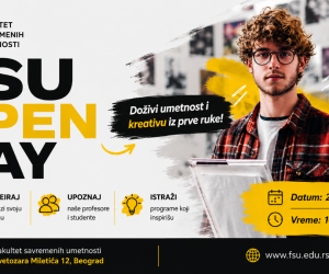 Poseti FSU Open Day i doživi umetnost iz prve ruke!